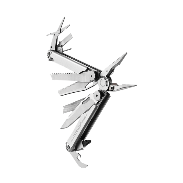 Мультиинструмент LEATHERMAN WAVE PLUS, синтетический чехол, карт. коробка - Фото 2 Мультиинструмент LEATHERMAN WAVE PLUS, синтетический чехол, карт. коробка - изображение 2