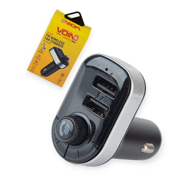 FM модулятор Voin W-3307 USB, MP3, 12-24В, USB быстрая зарядка 3,1A, Bluetooth 5.0 - Фото 1 FM модулятор Voin W-3307 USB, MP3, 12-24В, USB быстрая зарядка 3,1A, Bluetooth 5.0 - изображение 1