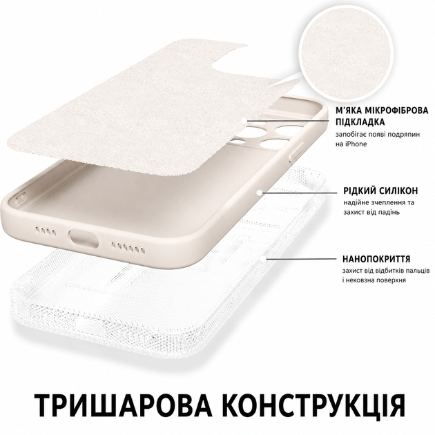 Чохол Liquid Silicone з мікрофіброю для Samsung Galaxy A57 5G захист камери чорний 18.Black - зображення 10
