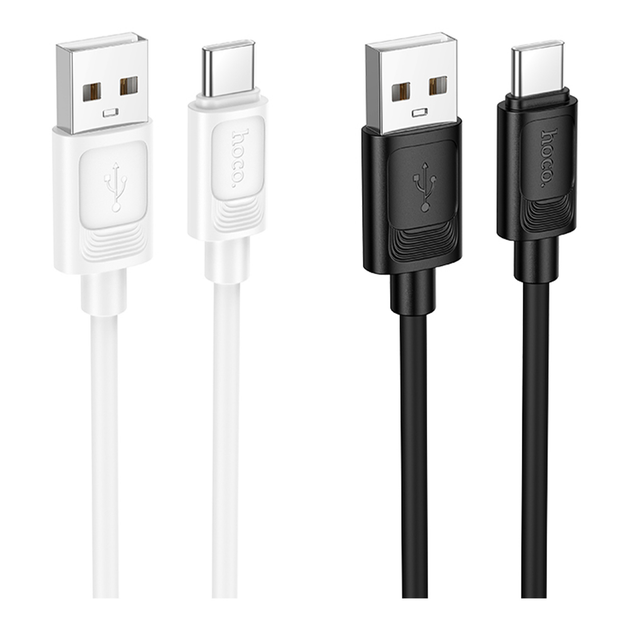 Кабель USB Hoco X122 Silicone Type-C 3A білий із захистом від сплутування та нікельованими контактами White. - Фото 6 Кабель USB Hoco X122 Silicone Type-C 3A білий із захистом від сплутування та нікельованими контактами White. - зображення 6