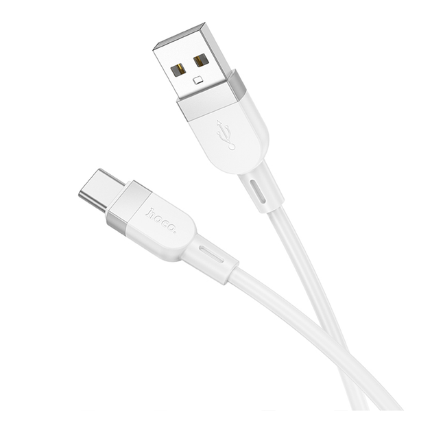 Кабель USB Hoco X109 силіконовий Type-C 3A для швидкого заряджання та передавання даних 1 м чорний - Фото 3 Кабель USB Hoco X109 силіконовий Type-C 3A для швидкого заряджання та передавання даних 1 м чорний - зображення 3