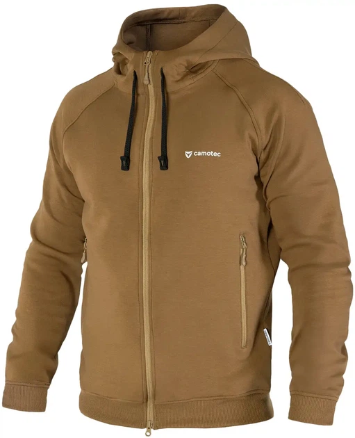 Толстовка Camotec FitPro Zip XL coyote - Фото 1 Толстовка Camotec FitPro Zip XL coyote - изображение 1