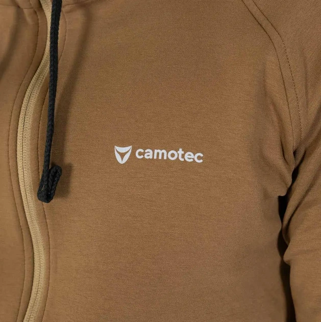 Толстовка Camotec FitPro Zip XL coyote - Фото 4 Толстовка Camotec FitPro Zip XL coyote - изображение 4