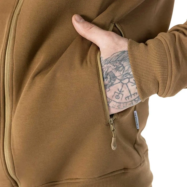 Толстовка Camotec FitPro Zip XL coyote - Фото 6 Толстовка Camotec FitPro Zip XL coyote - изображение 6