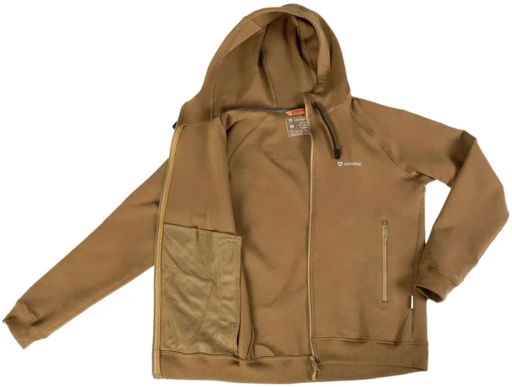 Толстовка Camotec FitPro Zip XL coyote - Фото 9 Толстовка Camotec FitPro Zip XL coyote - изображение 9