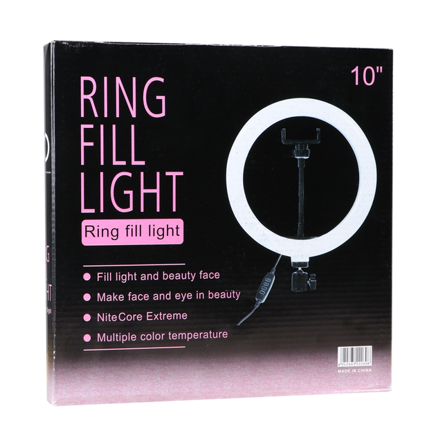 Лампа Fill Light 26 см ZMX-260 для фото и видео с регулировкой яркости USB Black - изображение 4