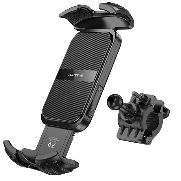 Велотримач Borofone BH105 з поворотним механізмом для смартфонів 4.7-7 дюймів чорний - Фото 2 Велотримач Borofone BH105 з поворотним механізмом для смартфонів 4.7-7 дюймів чорний - зображення 2