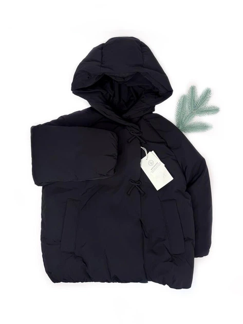 Зимова куртка (єврозима) ZARA 116 см чорний артикул Л1398 - Фото 1 Зимова куртка (єврозима) ZARA 116 см чорний артикул Л1398 - изображение 1