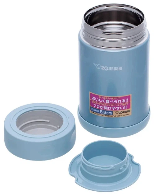Харчовий термоконтейнер ZOJIRUSHI SW-EAE50AB 0.5 л Pale Blue - Фото 2 Харчовий термоконтейнер ZOJIRUSHI SW-EAE50AB 0.5 л Pale Blue - зображення 2