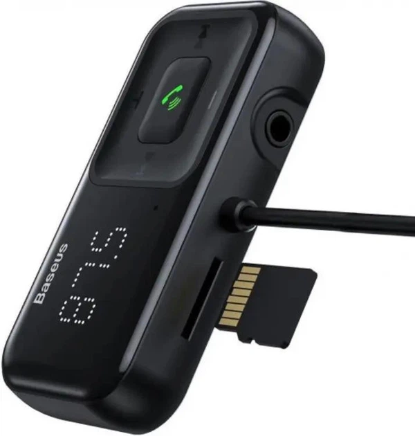 FM-трансмиттер Baseus S-16 Bluetooth MP3-плеер Т-образный Черный (CCMT000201) - изображение 2