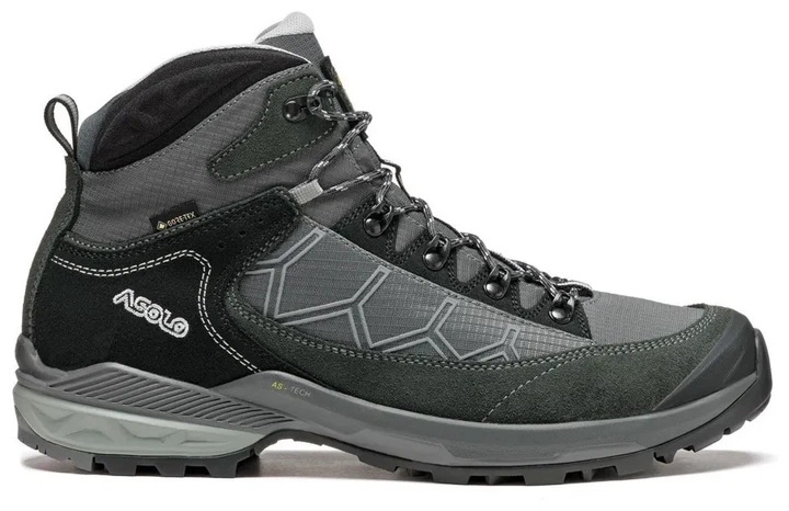 Черевики чоловічі Asolo Falcon EVO GV MM, Light Black/Graphite (43.7) - Фото 2 Черевики чоловічі Asolo Falcon EVO GV MM, Light Black/Graphite (43.7) - изображение 2