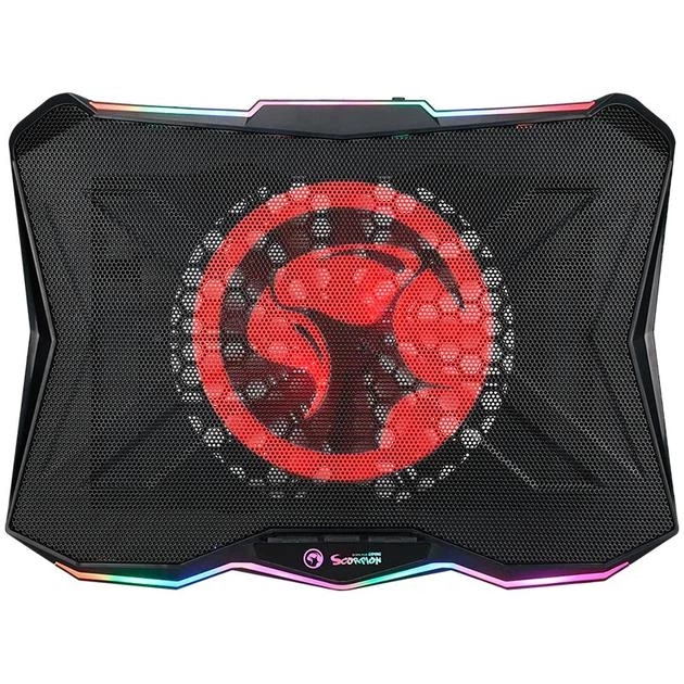 Держатель для ноутбука Marvo CoolingPad FN-40 9–17.3" с 2 USB Черный (FN-40) - Фото 2 Держатель для ноутбука Marvo CoolingPad FN-40 9–17.3" с 2 USB Черный (FN-40) - изображение 2