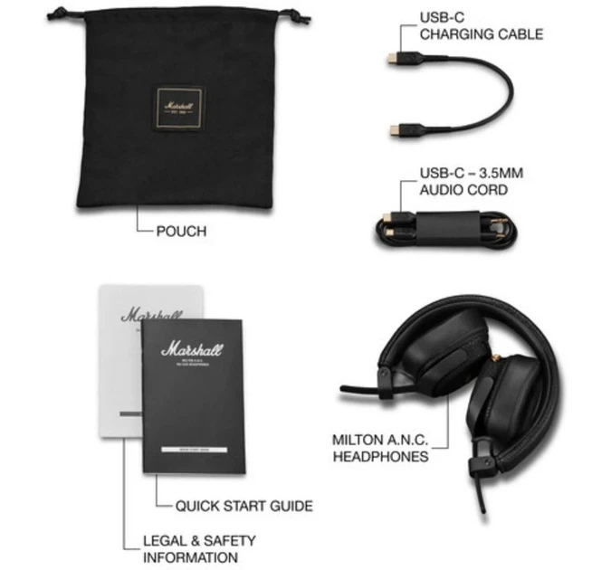 Наушники Marshall Milton ANC Black (1008039) - изображение 5