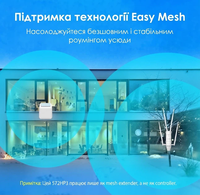 Уличный Wi-Fi роутер Wavlink AC1200 WL-WN572HG3 / 2.4 и 5 ГГц / IP65 / Passive PoE / 4 внешние антенны 7dBi / Белый (102194914) - Б/У - изображение 4