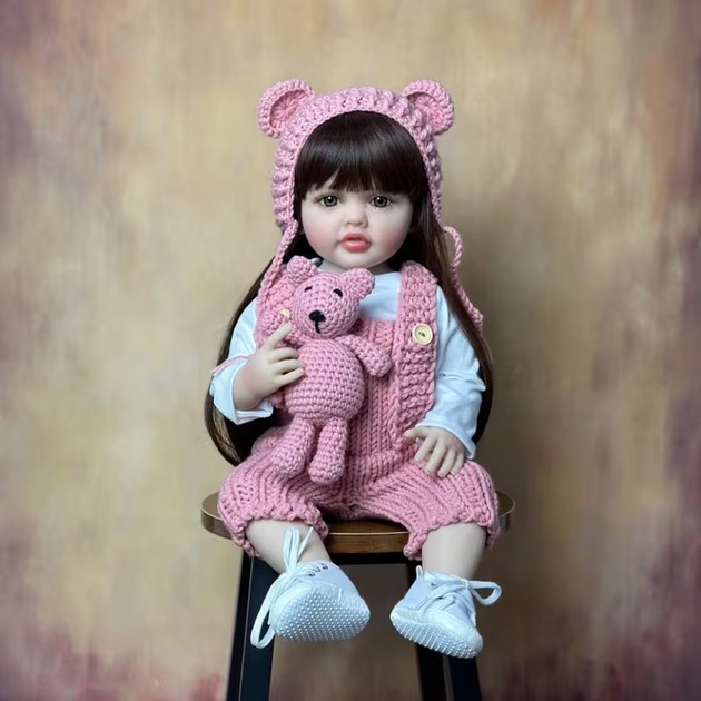 Реалистичная кукла Реборн 55 см полностью виниловая Doll Reborn Baby К0100202 - Фото 4 Реалистичная кукла Реборн 55 см полностью виниловая Doll Reborn Baby К0100202 - изображение 4