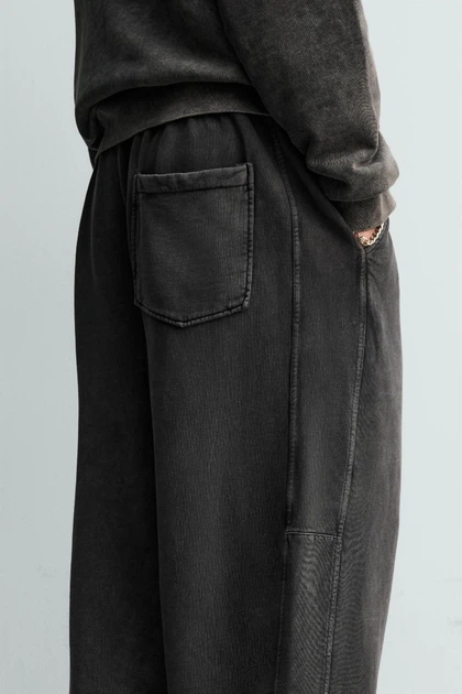 Штани джогери Zara Baloon Fit темний сірий 3443/425/898 L - зображення 6