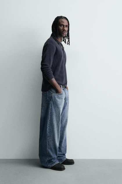 Джинси ZARA Baggy Fit блакитний 4048/407/427 31 - изображение 2