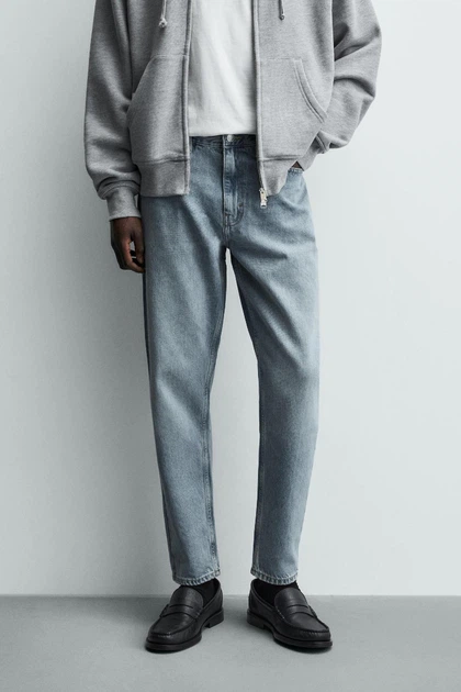 Джинси ZARA Slim Tapered Fit синій 4060/402/427 36 - Фото 2 Джинси ZARA Slim Tapered Fit синій 4060/402/427 36 - изображение 2
