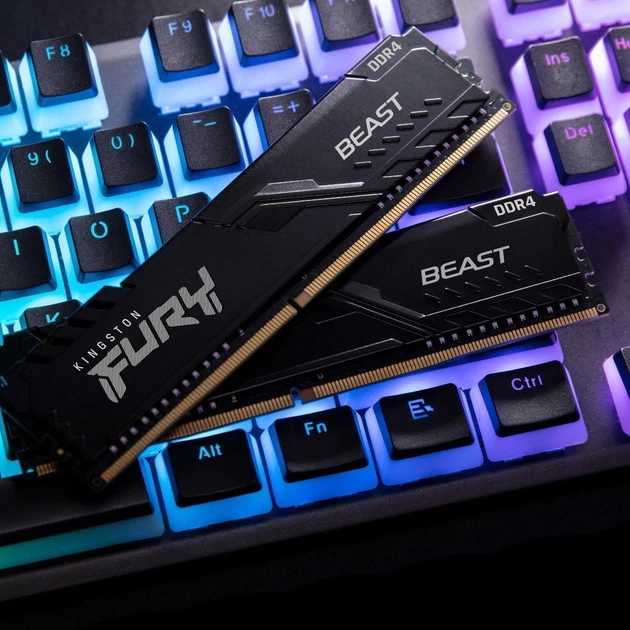 Модуль памяти DDR4 Kingston FURY Beast 2x8GB 3200MHz Black (KF432C16BBK2/16WP) [175468] - изображение 4
