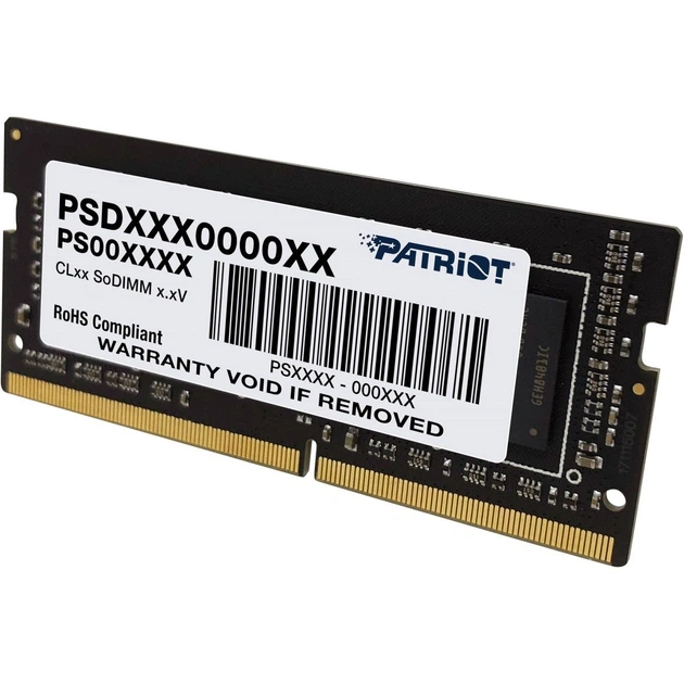 Модуль памяти SO-DIMM DDR4 Patriot Signature Line 8GB 3200MHz (PSD48G320081S) [175579] - изображение 3