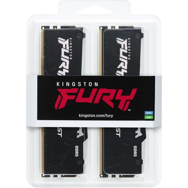 Модуль пам'яті DDR5 Kingston FURY Beast RGB EXPO 2x8GB 5200MHz Black (KF552C40BB2AK2-64) [175490] - зображення 7