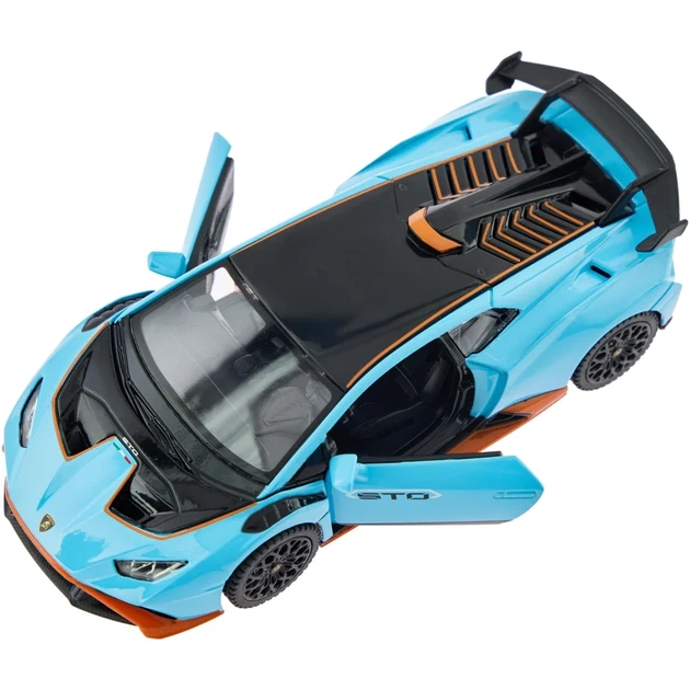 Машинка Rastar Lamborghini Huracan STO 1:32 Голубой - изображение 8