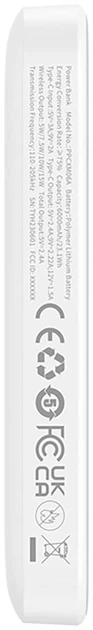 УМБ Baseus Magnetic Mini Air MagSafe 6000 mAh 20 W White (PPCXM06A) - Фото 5 УМБ Baseus Magnetic Mini Air MagSafe 6000 mAh 20 W White (PPCXM06A) - изображение 5