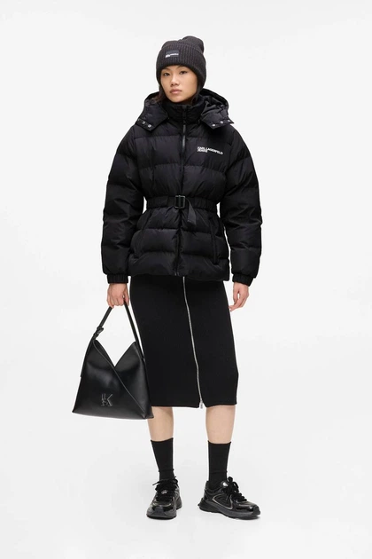 Жіноча куртка Karl Lagerfeld чорного кольору в розмірі XS-S артикул 65008 - Фото 4 Жіноча куртка Karl Lagerfeld чорного кольору в розмірі XS-S артикул 65008 - зображення 4