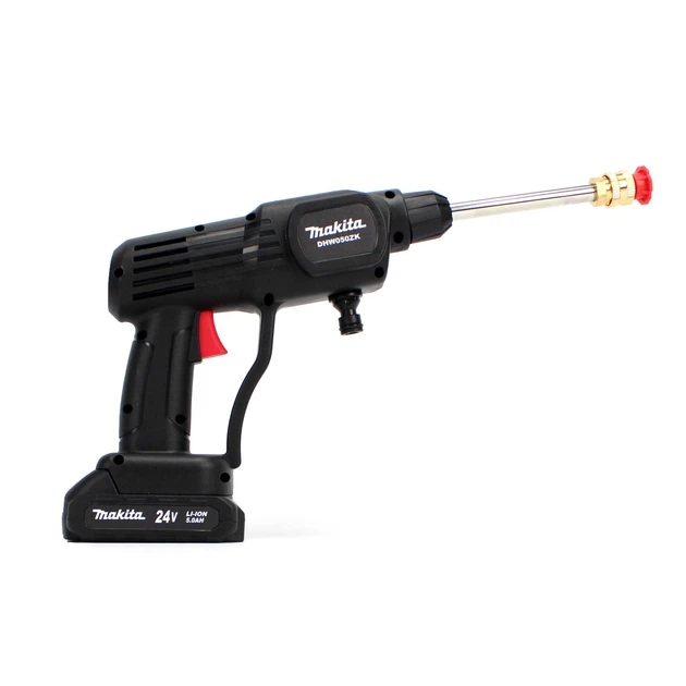 Минимойка аккумуляторная 24 В Makita DHW050ZK для авто 26 бар ручной аппарат высокого давления 228 л ч портативный беспроводной очиститель с 2 батареями 5 А·ч для машины садовой мебели - Фото 5 Минимойка аккумуляторная 24 В Makita DHW050ZK для авто 26 бар ручной аппарат высокого давления 228 л ч портативный беспроводной очиститель с 2 батареями 5 А·ч для машины садовой мебели - изображение 5