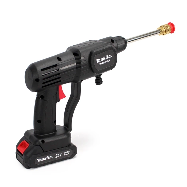 Минимойка аккумуляторная 24 В Makita DHW050ZK для авто 26 бар ручной аппарат высокого давления 228 л ч портативный беспроводной очиститель с 2 батареями 5 А·ч для машины садовой мебели - Фото 9 Минимойка аккумуляторная 24 В Makita DHW050ZK для авто 26 бар ручной аппарат высокого давления 228 л ч портативный беспроводной очиститель с 2 батареями 5 А·ч для машины садовой мебели - изображение 9