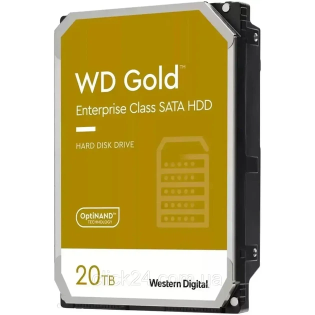 Жесткий диск WD Gold 20TB/3.5/7200/512/S3.0 (WD202KRYZ) - Фото 1 Жесткий диск WD Gold 20TB/3.5/7200/512/S3.0 (WD202KRYZ) - изображение 1