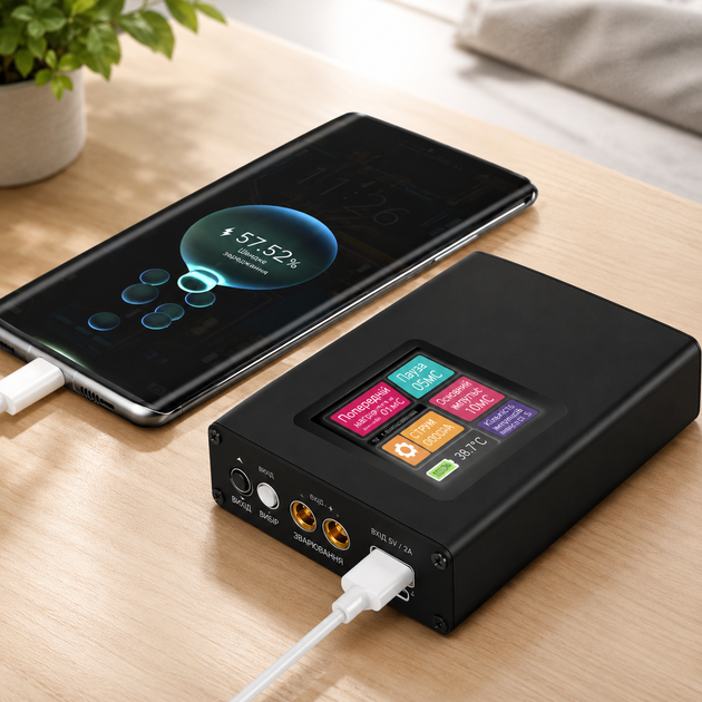 Мини аппарат точечной сварки Docreate 30 Gear с LCD-дисплем 5000 mAh 6–800 А - изображение 3