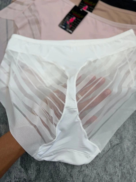 Напівбезшовні труси-сліпи LuLoLa - 4XL (54) - Білий - зображення 3
