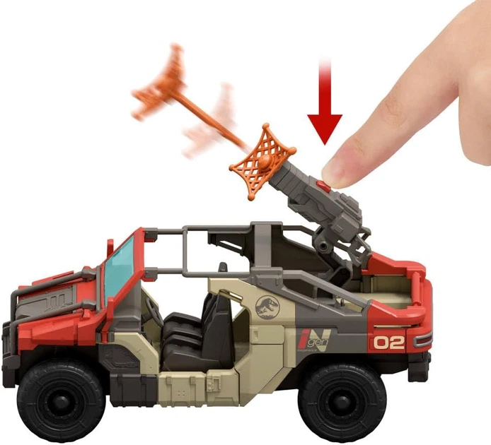 Позашляховик з Динозавром Світ Юрського Періоду Jurassic World Launch ‘N Battle Vehicle Mattel (JGB59) - Фото 4 Позашляховик з Динозавром Світ Юрського Періоду Jurassic World Launch ‘N Battle Vehicle Mattel (JGB59) - изображение 4