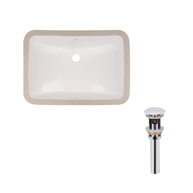 Раковина врезная Qtap Stork 535х365 прямоугольная, белая (QT15116032WN47293) - изображение 4