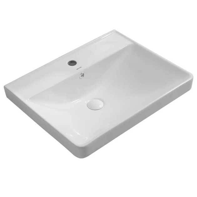 Умывальник врезной Mixxus Premium Style-1502 700х480 прямоугольный, белый (MP6499) - Фото 1 Умывальник врезной Mixxus Premium Style-1502 700х480 прямоугольный, белый (MP6499) - изображение 1