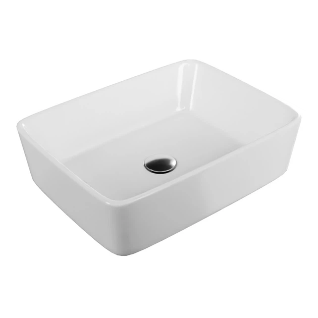 Раковина накладная Excellent Forka 480x370 прямоугольная, белая (CEAC.3402.480.WH) - изображение 2
