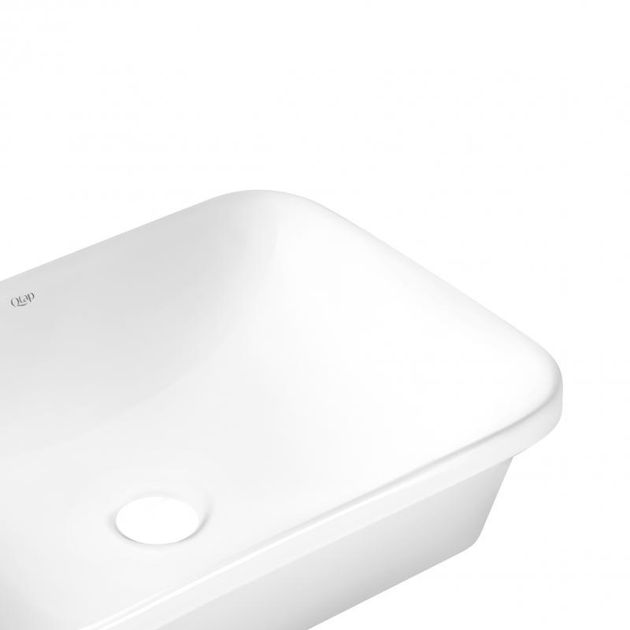 Раковина врізна Qtap Scorpio 610х380 прямокутна, біла (QT1411K491WN) - зображення 2