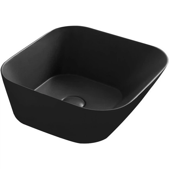 Раковина накладная Simas Wave 420x420 квадратная, черная матовая (WA03NM) - Фото 1 Раковина накладная Simas Wave 420x420 квадратная, черная матовая (WA03NM) - изображение 1