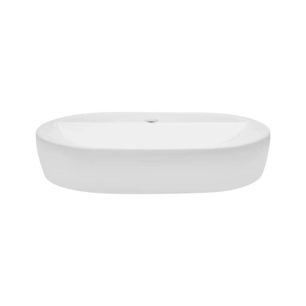 Раковина накладная Qtap Scorpio 600х400 овальная, белая (QT14112203WN47315) - изображение 2