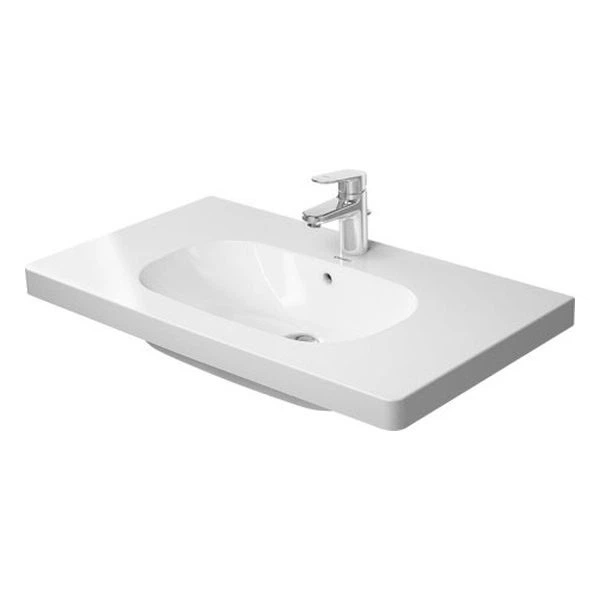 Умывальник накладной Duravit D-Code 850x480 прямоугольный, белый (03428500002) - Фото 1 Умывальник накладной Duravit D-Code 850x480 прямоугольный, белый (03428500002) - изображение 1