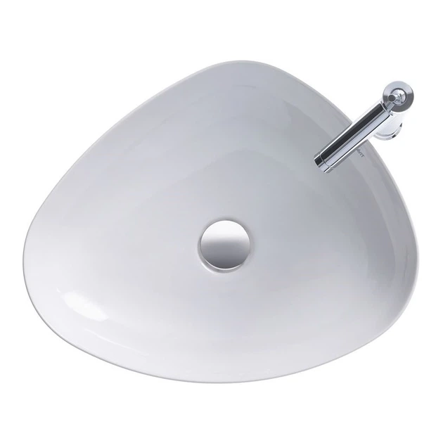 Раковина накладная Duravit Cape Cod 405x500 асимметричная, белая (2339500000) - изображение 4