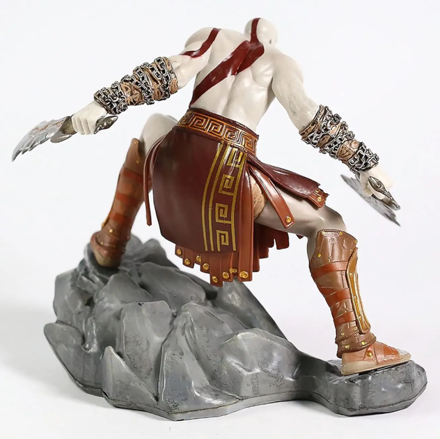 Колекційна фігурка Кратос God of War Ascension — екшн-статуетка Кратоса з клинками хаосу на підставці, 18 см. - Фото 4 Колекційна фігурка Кратос God of War Ascension — екшн-статуетка Кратоса з клинками хаосу на підставці, 18 см. - зображення 4