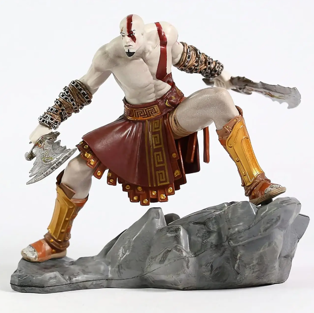 Колекційна фігурка Кратос God of War Ascension — екшн-статуетка Кратоса з клинками хаосу на підставці, 18 см. - Фото 5 Колекційна фігурка Кратос God of War Ascension — екшн-статуетка Кратоса з клинками хаосу на підставці, 18 см. - зображення 5
