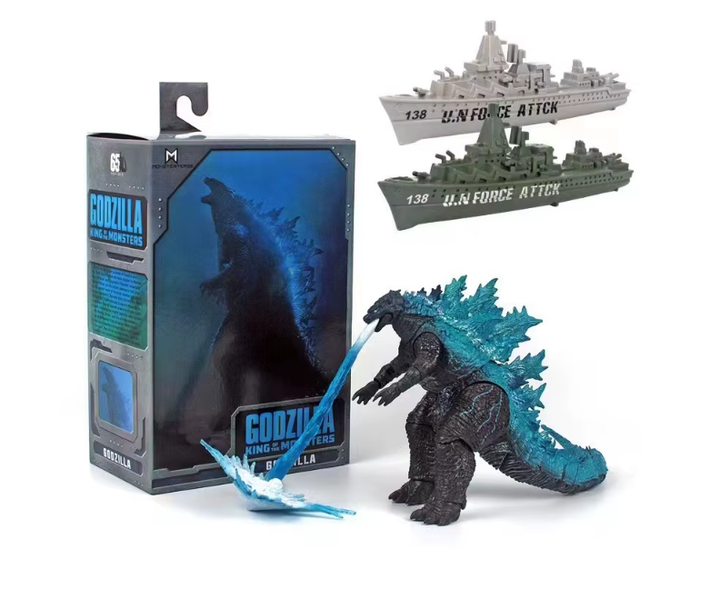 Коллекционная фигурка Godzilla King of Monsters - Годзилла Король монстров с атомным лучом и военными кораблями, 16 см - Фото 1 Коллекционная фигурка Godzilla King of Monsters - Годзилла Король монстров с атомным лучом и военными кораблями, 16 см - изображение 1