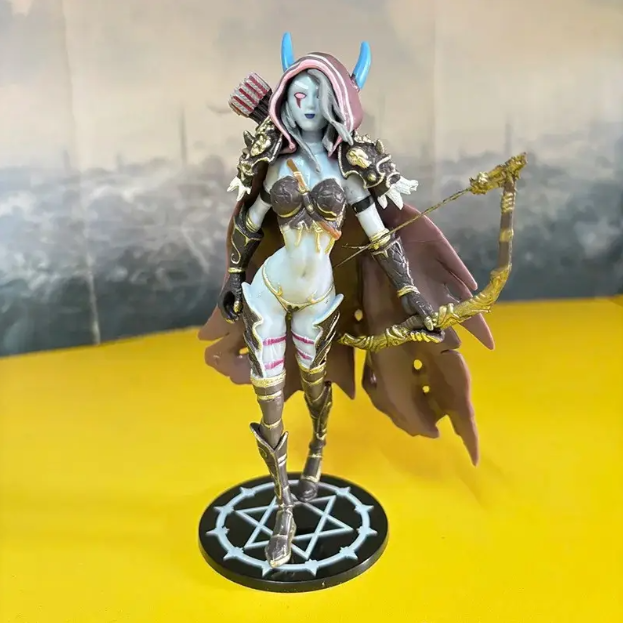 copy_Фигурка Sylvanas Windrunner Ghost Queen World of Warcraft / Сильвана Ветрокрыла Варкрафт / Статуэтка BauTech Tribal Queen Sylvanas – коллекционная аниме фигура Королевы Сильваны 14 см на подставке - изображение 2