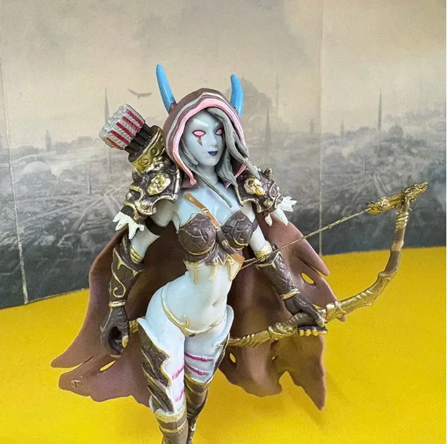 copy_Фигурка Sylvanas Windrunner Ghost Queen World of Warcraft / Сильвана Ветрокрыла Варкрафт / Статуэтка BauTech Tribal Queen Sylvanas – коллекционная аниме фигура Королевы Сильваны 14 см на подставке - изображение 6