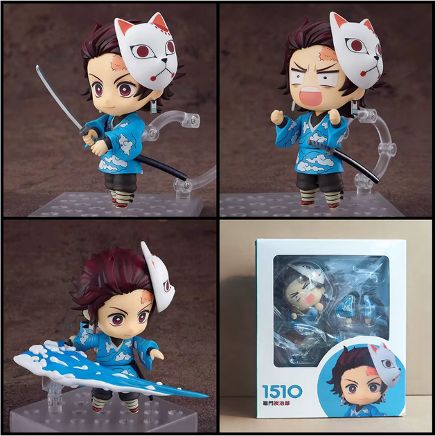 Коллекционная фигурка статуэтка Танджиро Камадо Tanjiro Kamado Demon Slayer: Kimetsu no Yaiba Nendoroid аниме минифигурка в кимоно, 10 см - Фото 8 Коллекционная фигурка статуэтка Танджиро Камадо Tanjiro Kamado Demon Slayer: Kimetsu no Yaiba Nendoroid аниме минифигурка в кимоно, 10 см - изображение 8