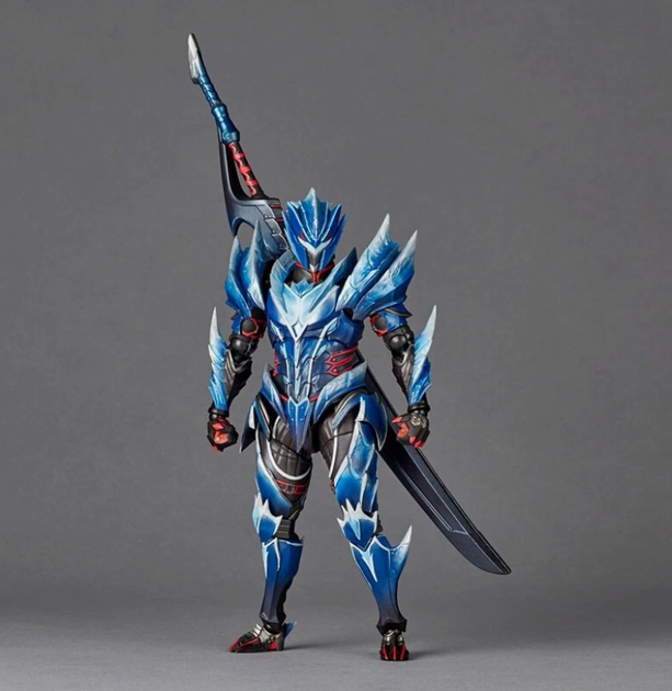Коллекционная фигурка Amazing Yamaguchi Lunagaron Armor Set / Monster Hunter Rise 17 см — Охотник в броне Лунагарона Revoltech action figure - Фото 2 Коллекционная фигурка Amazing Yamaguchi Lunagaron Armor Set / Monster Hunter Rise 17 см — Охотник в броне Лунагарона Revoltech action figure - изображение 2