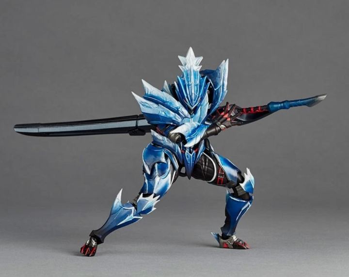 Коллекционная фигурка Amazing Yamaguchi Lunagaron Armor Set / Monster Hunter Rise 17 см — Охотник в броне Лунагарона Revoltech action figure - Фото 3 Коллекционная фигурка Amazing Yamaguchi Lunagaron Armor Set / Monster Hunter Rise 17 см — Охотник в броне Лунагарона Revoltech action figure - изображение 3